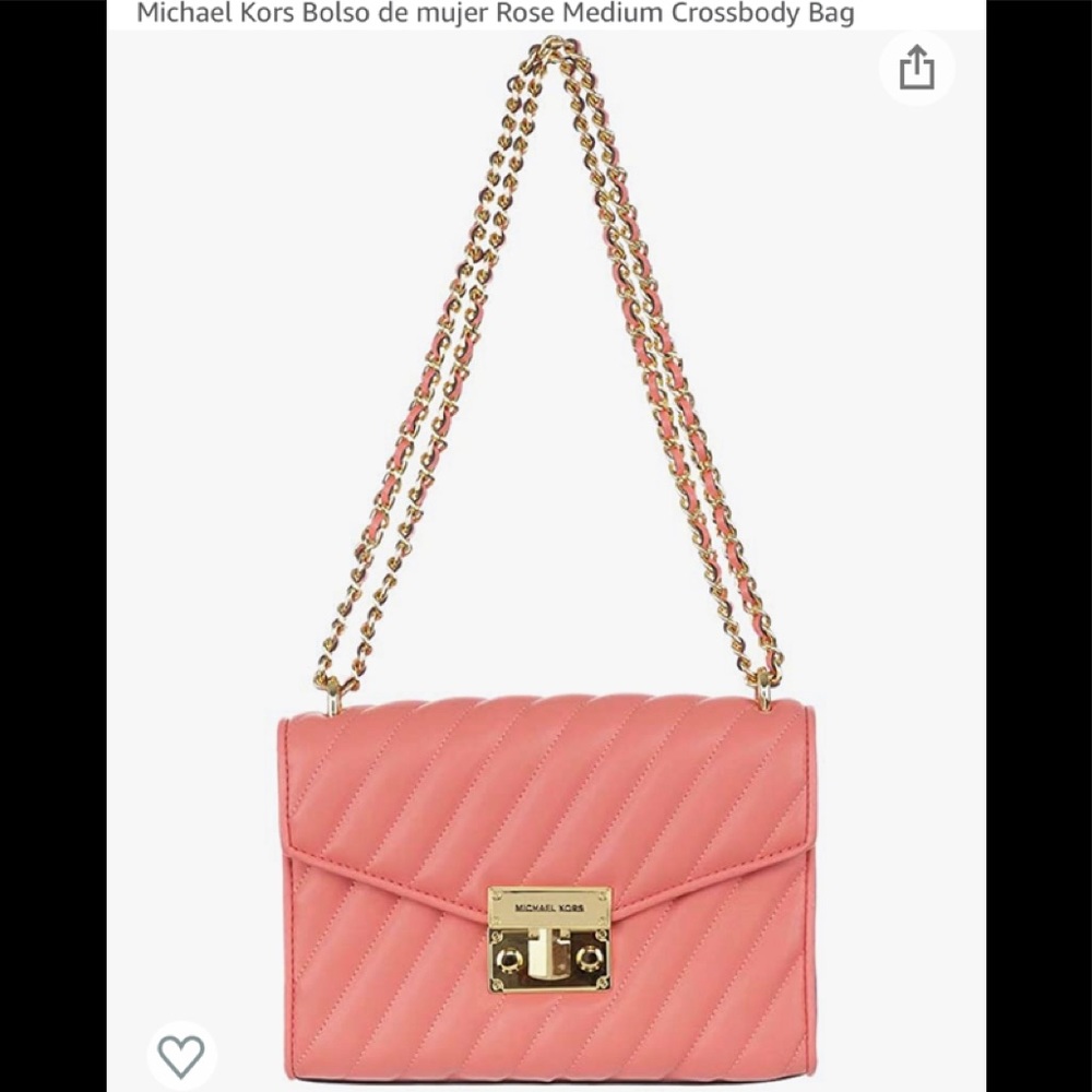 Mk rose grapefruit MD Flap shoulder Vegan faux leather sold out in the store